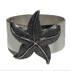 Starfish Statement Bracelet Coastal Nautical Ocean Beach Island Tropical Jewelry